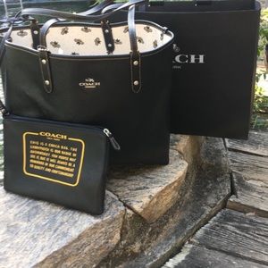 Coach Bumble Bee Reversible Tote Bag